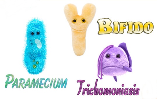 giant microbe plushies