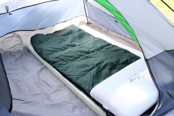taking a mattress topper camping