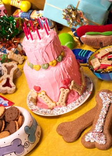 Dog Themed Birthday Party Cake