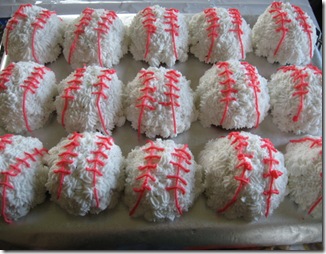 Baseball cupcake idea, Baseball birthday party