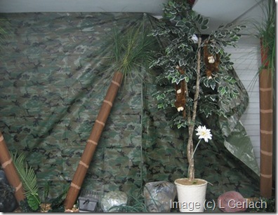 jungle party decorations camouflage wall