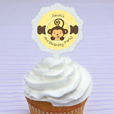 Monkey Cupcake toppers~ Super cute for a monkey birthday party! 