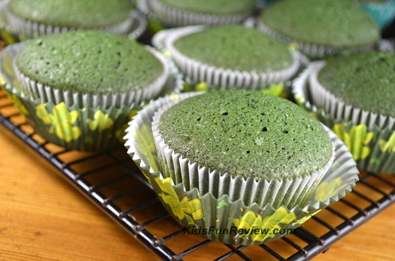green velvet cupcakes baked