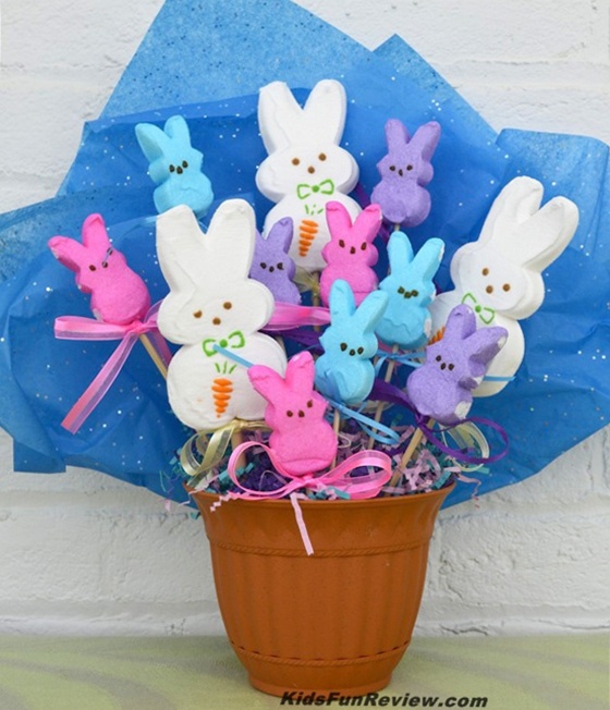 peeps easter bunny candy bouquet 3