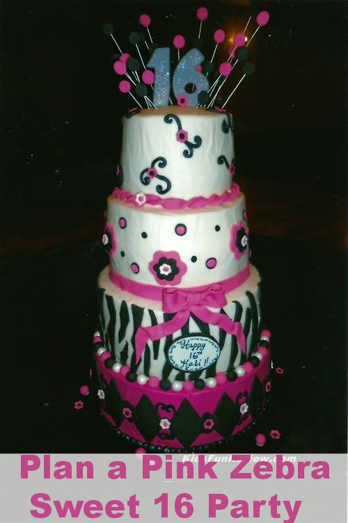 Sweet 16 Pink Zebra party ideas