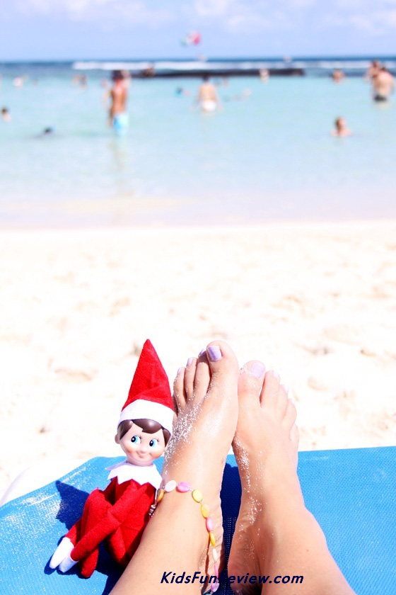 Elf On The Shelf Goes To The Beach