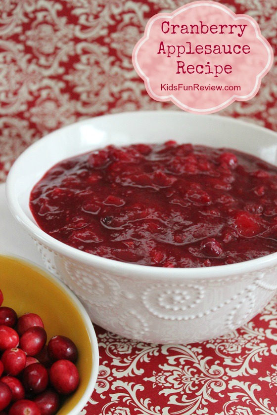 homemade cranberry applesauce recipe KidsFun