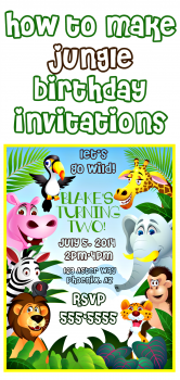 How to Make Jungle Themed Invitations