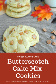 Butterscotch Cake Mix Cookies