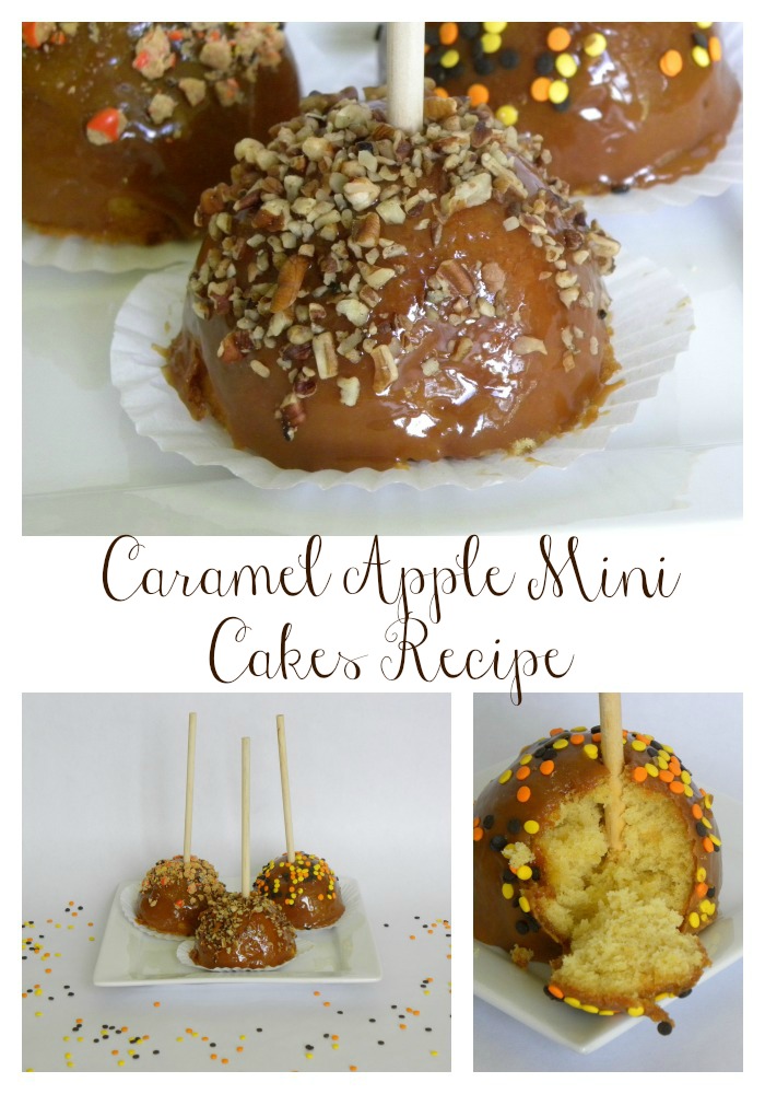 Caramel Apple Mini Cakes~ Easy and fun recipe for fall!