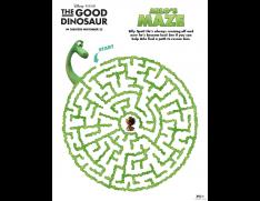 The Good Dinosaur Printable Maze 2