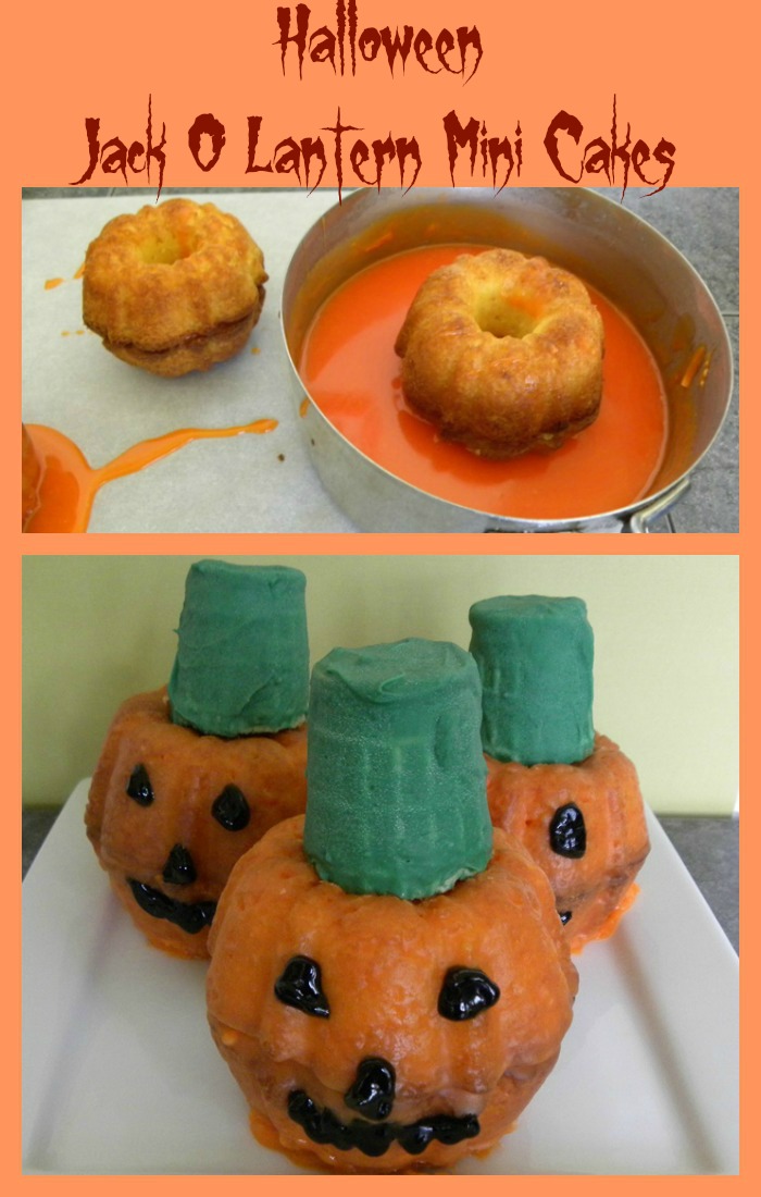 Halloween Jack O Lantern Pumpkin Mini Cakes