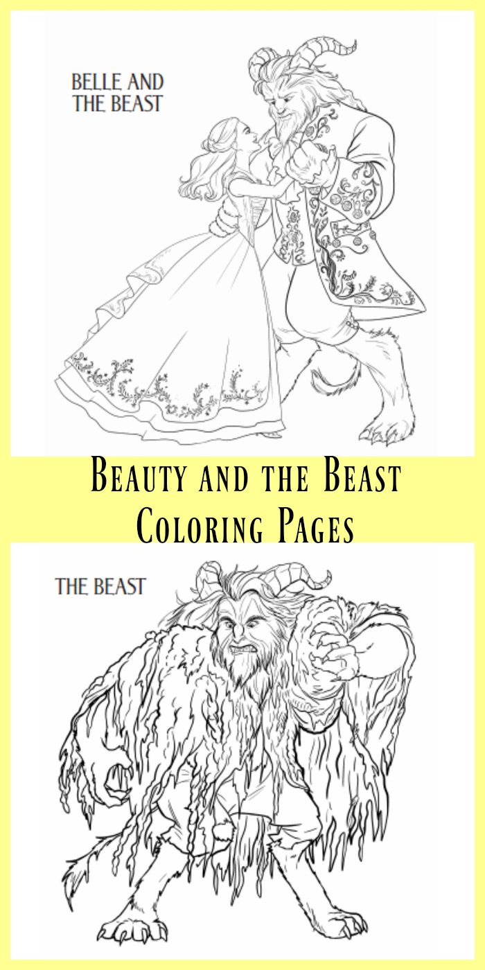 Beauty and the Beast Coloring Pages