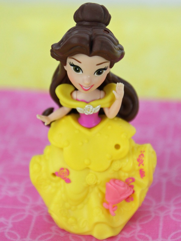 Beauty and the Beast Belle doll cupcake topper