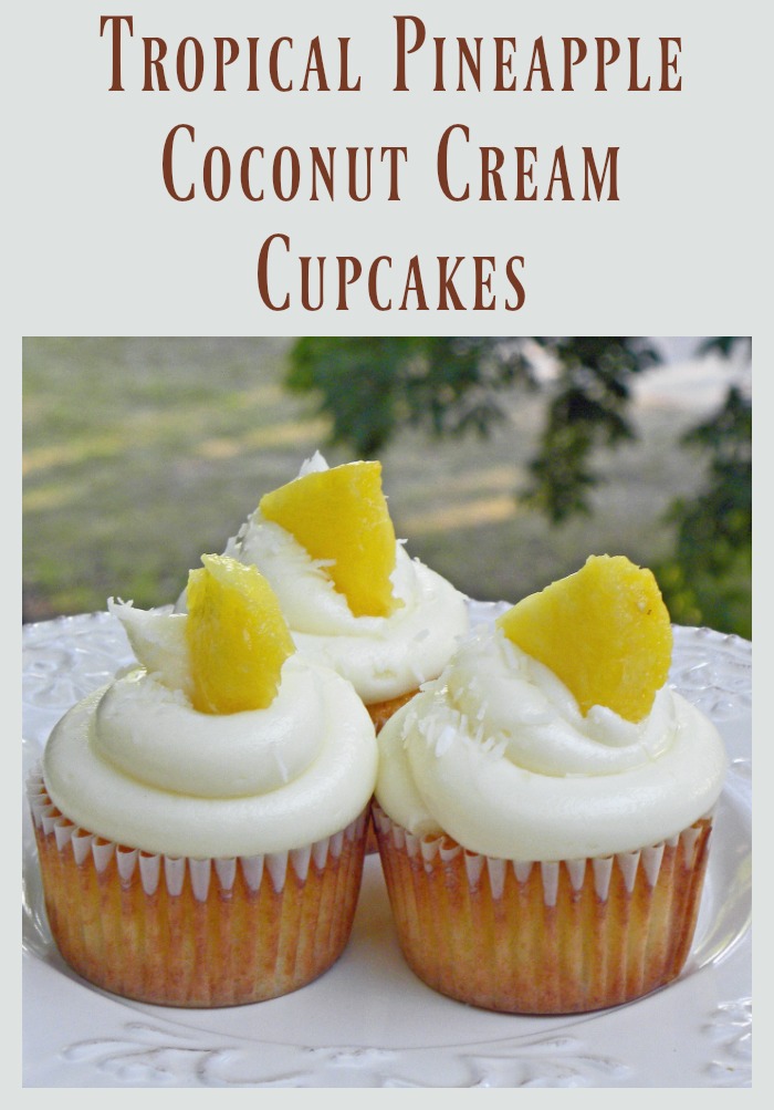 Tropical Pineapple Coconut Cupcakes Recipe