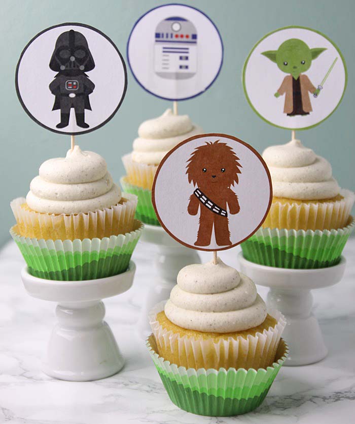 Star Wars Cupcake Toppers DIY Tutorial with Printable