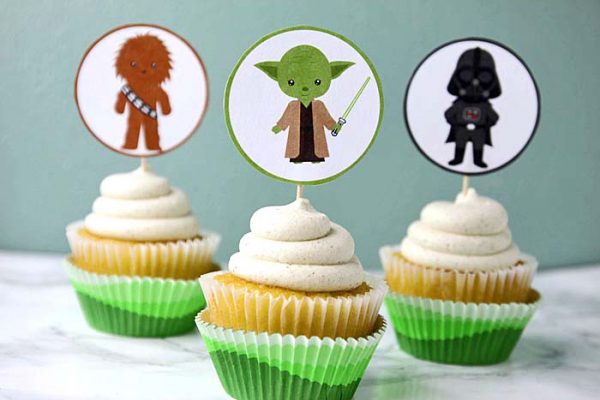 Star Wars Cupcake Toppers DIY Tutorial with Printable - Sweet Party Place