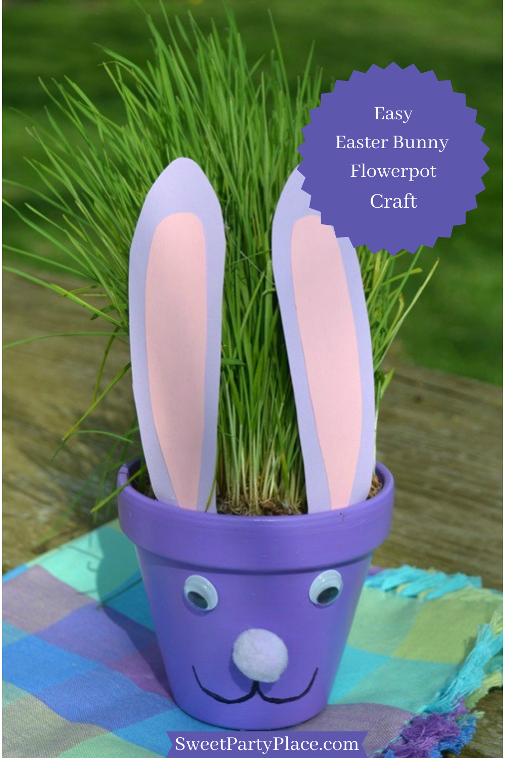 Easter Bunny Flower Pot Craft Idea